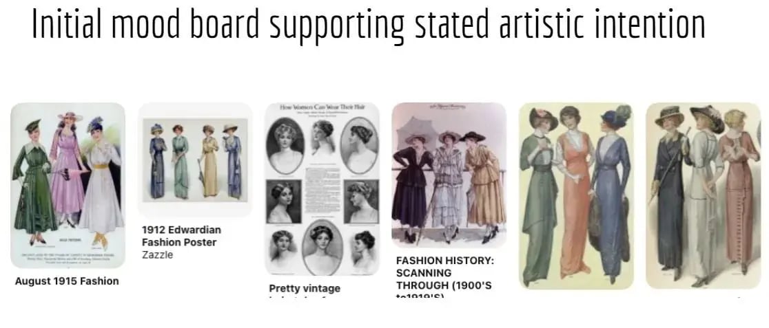 Fashion History Scanning through the years for Theatre at the ISL