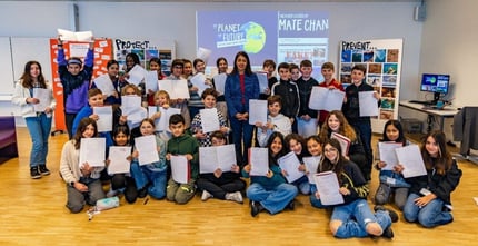 ISL Year 7 students learn to combat fake news and misinformation on climate change with guest speaker Kshipra Narain. 