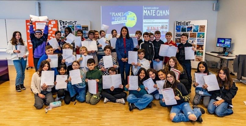 ISL Year 7 students learn to combat fake news and misinformation on climate change with guest speaker Kshipra Narain. 