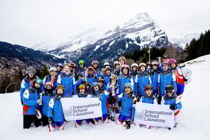 ISL Students on the slopes for Race Day