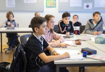 Students at their Desk in a ISL Classroom.