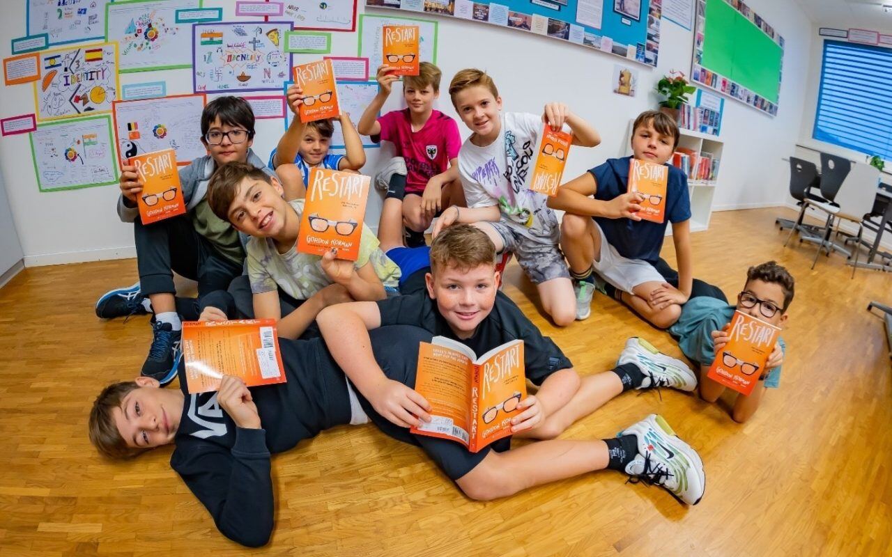 year-7-students-reading-gordon-korman