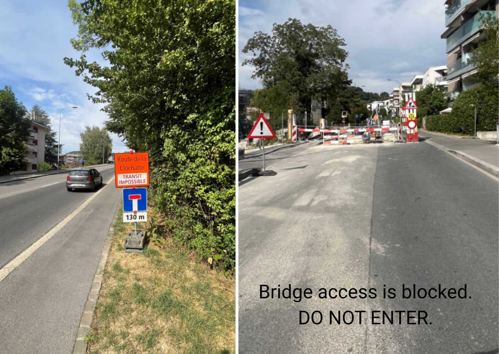 Roadwork images for communications