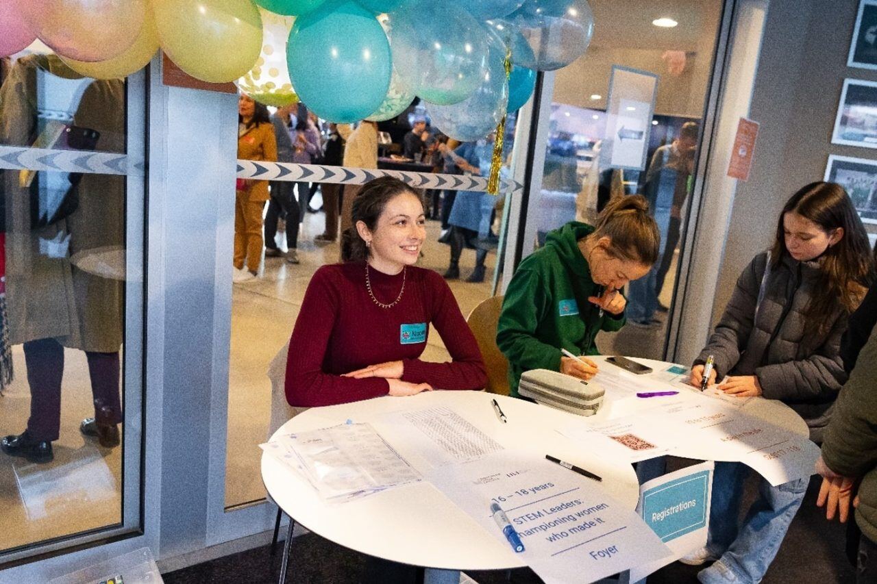 Women studying STEM